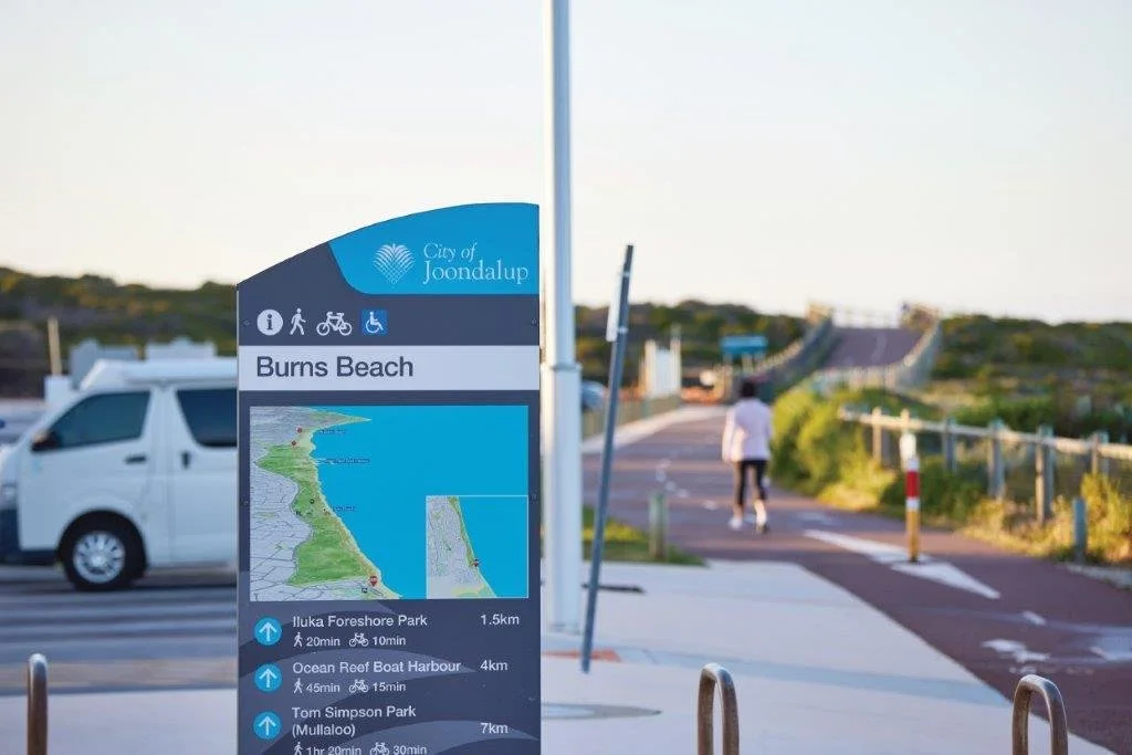 Sign at Burns Beach 